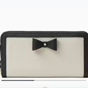 Kate Spade Hazel Court Lacey Two-Tone Bow Wallet